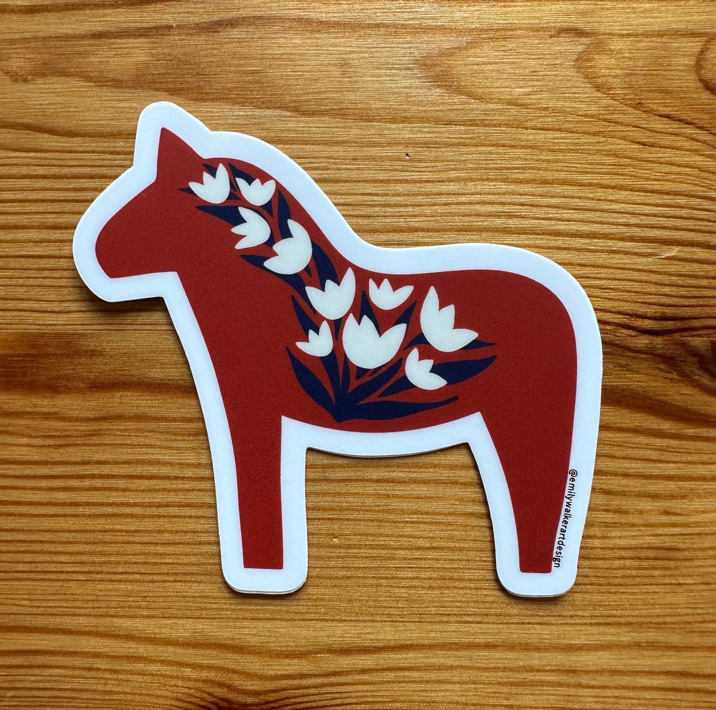 Dala horse sticker - Vinyl sticker