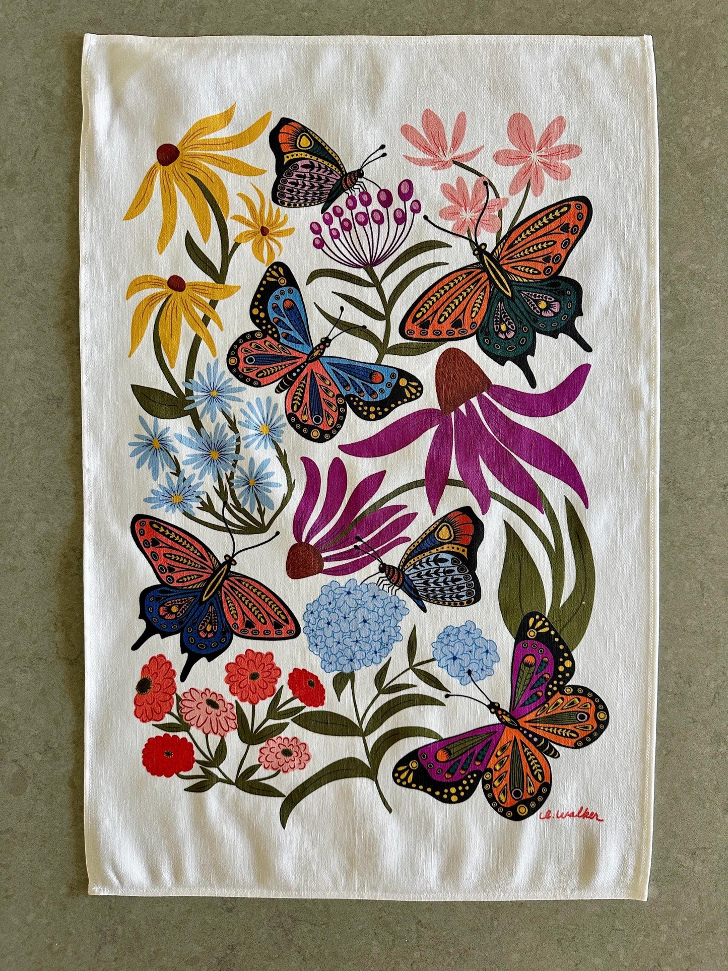 Butterfly Premium Tea Towel