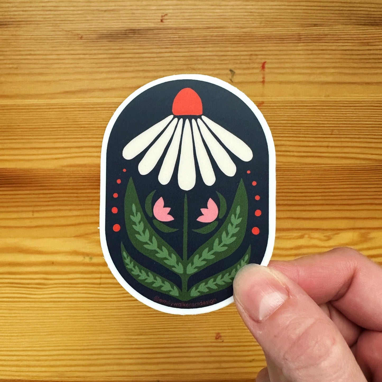 Coneflower Sticker - Vinyl sticker