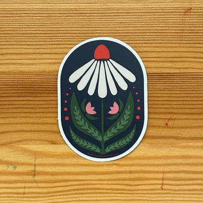 Coneflower Sticker - Vinyl sticker