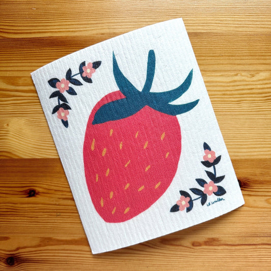 Strawberry Swedish Dishcloth