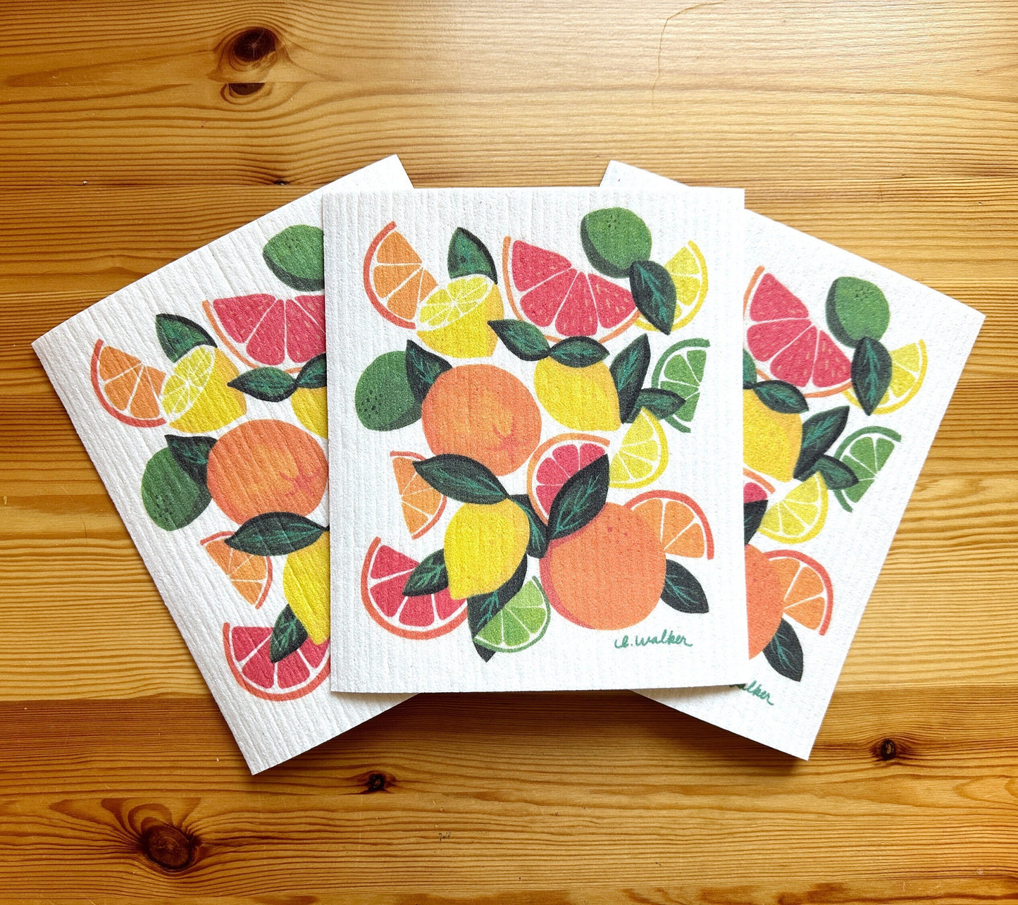 Citrus Swedish Dishcloth
