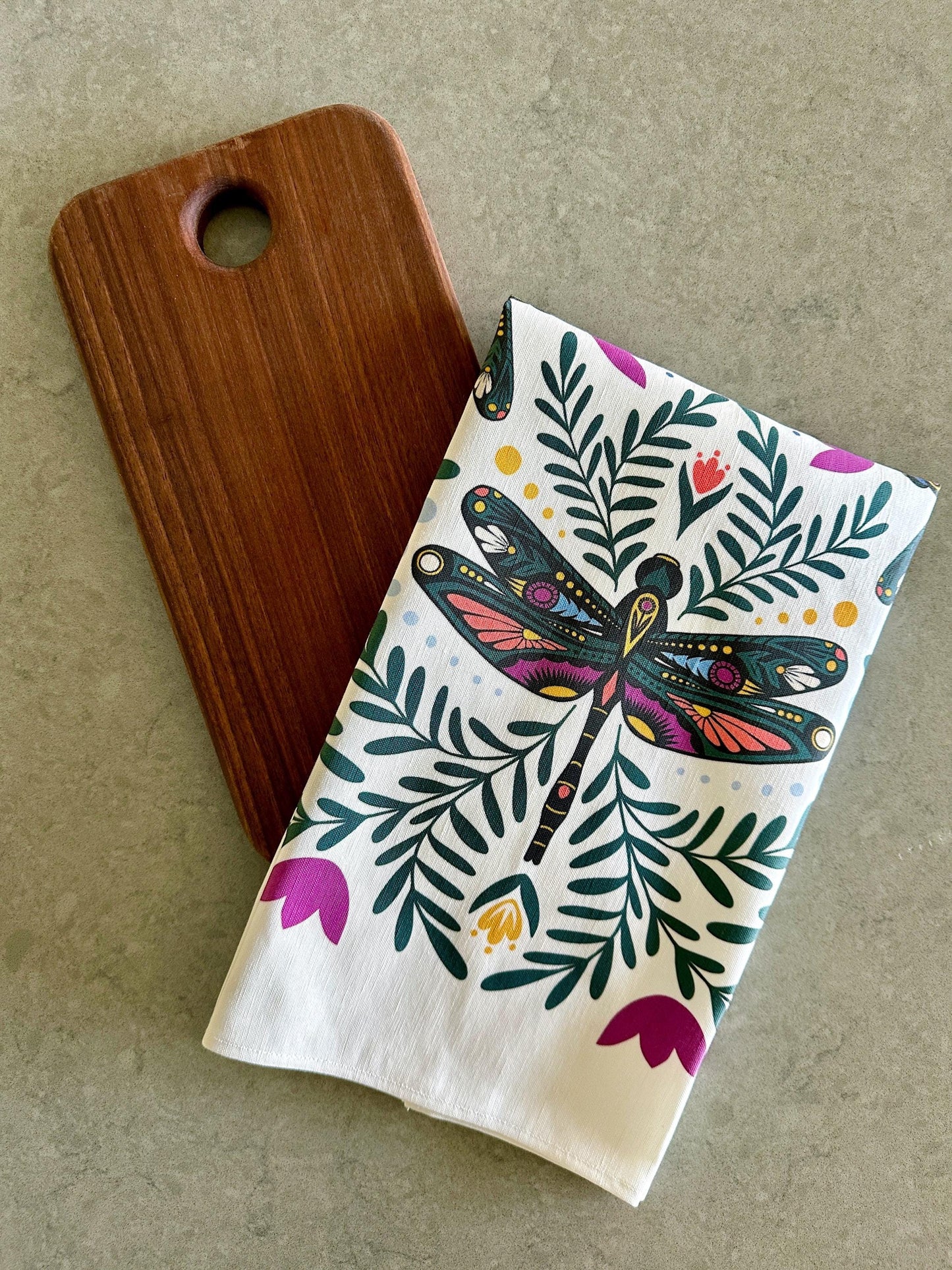 Dragonfly Premium Tea towel