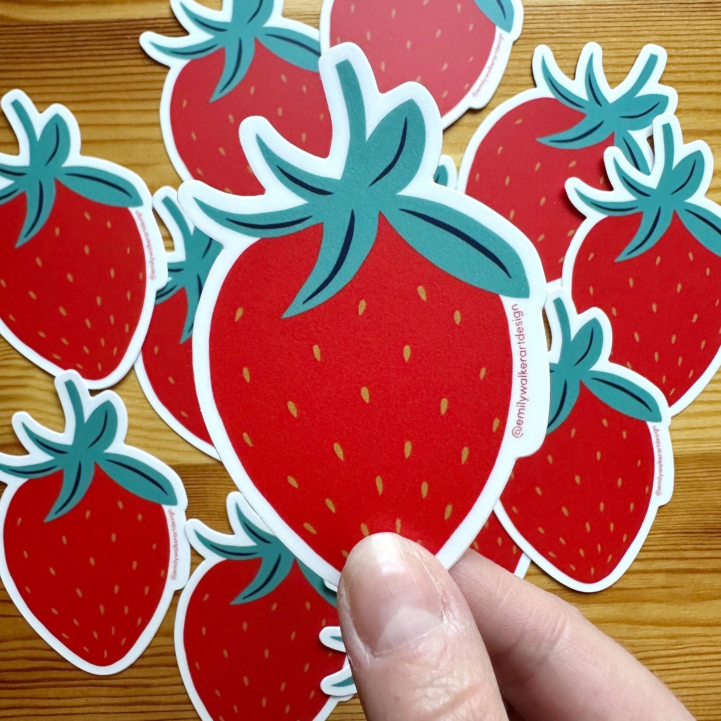 Strawberry Sticker - Vinyl sticker