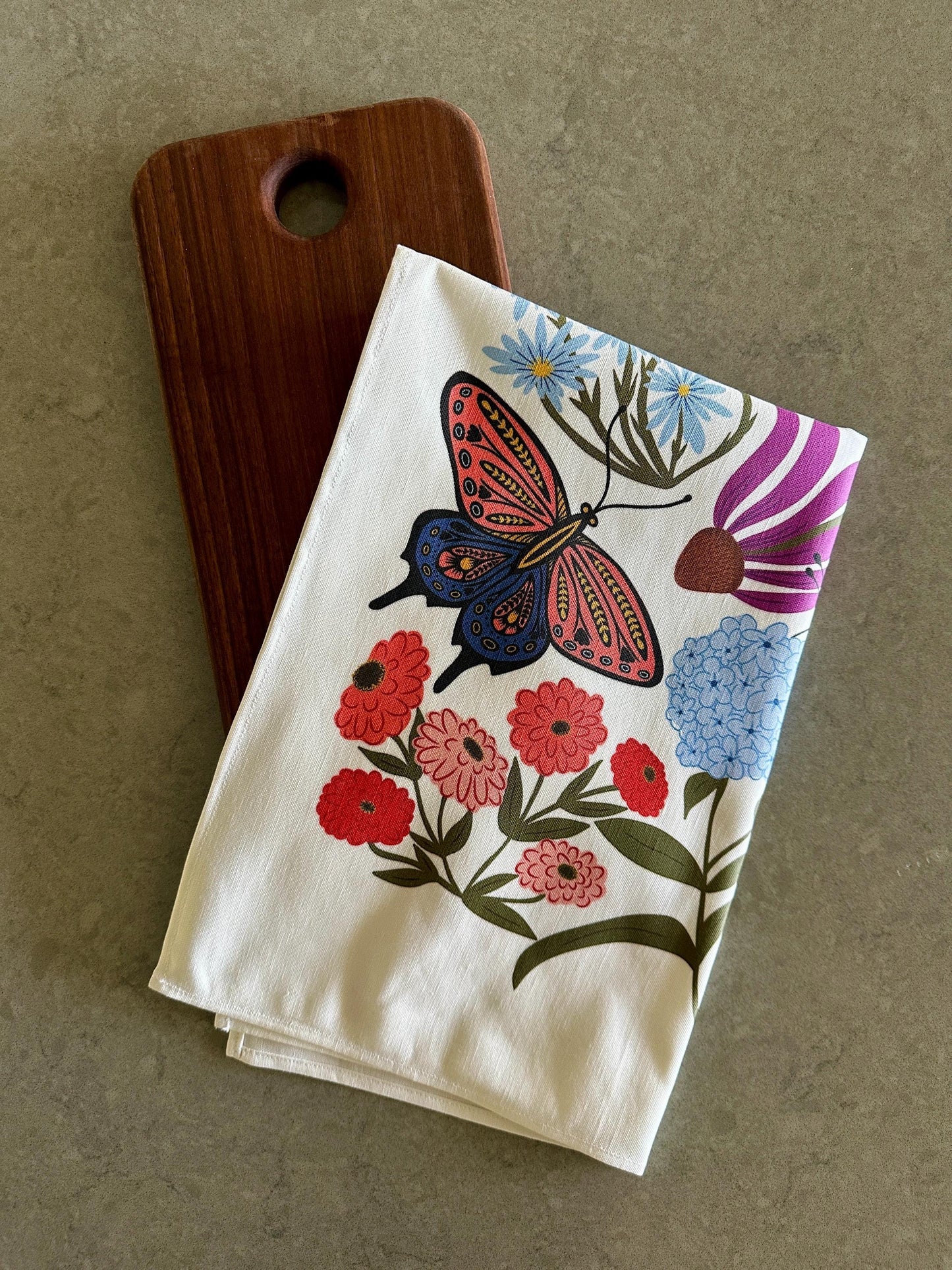 Butterfly Gift Set - Tea Towel & Swedish Dishcloth