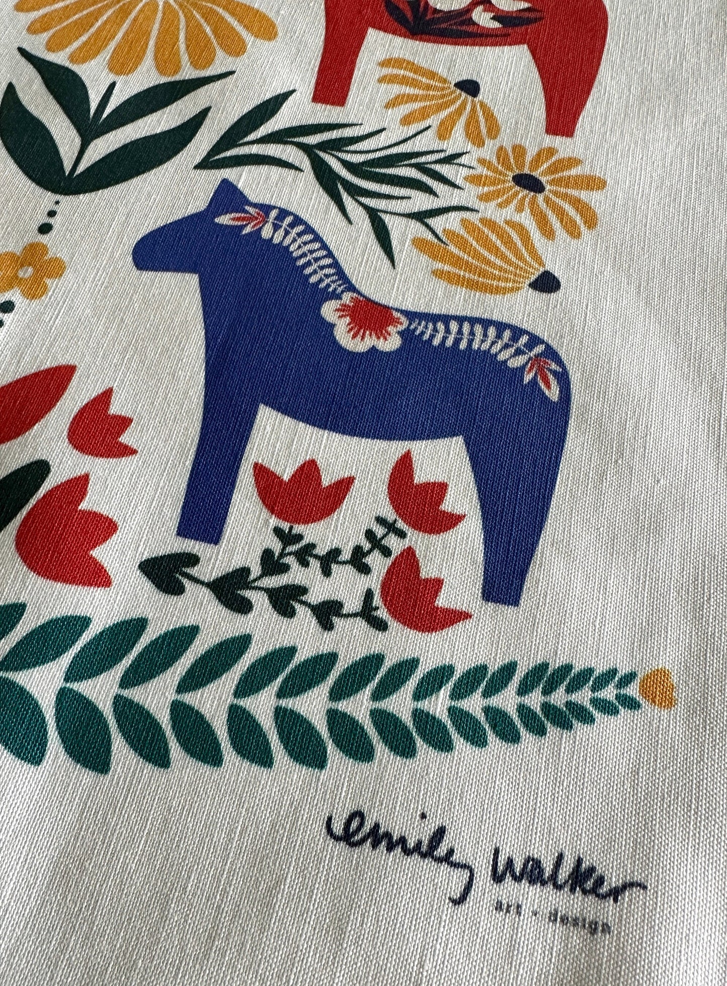 Dala Horse Premium Tea Towel