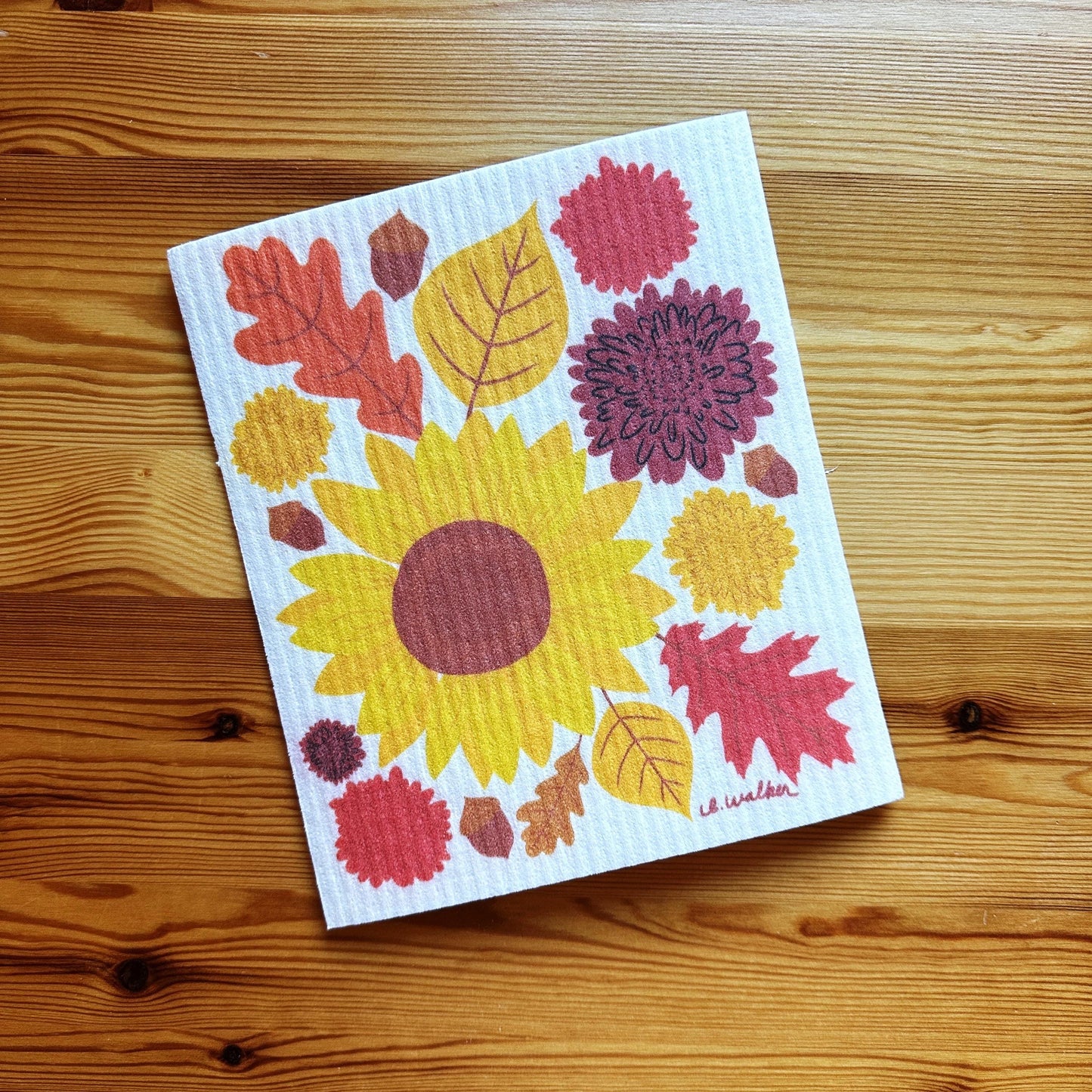 Fall Foliage Swedish Dishcloth