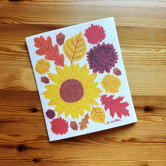 Fall Foliage Swedish Dishcloth