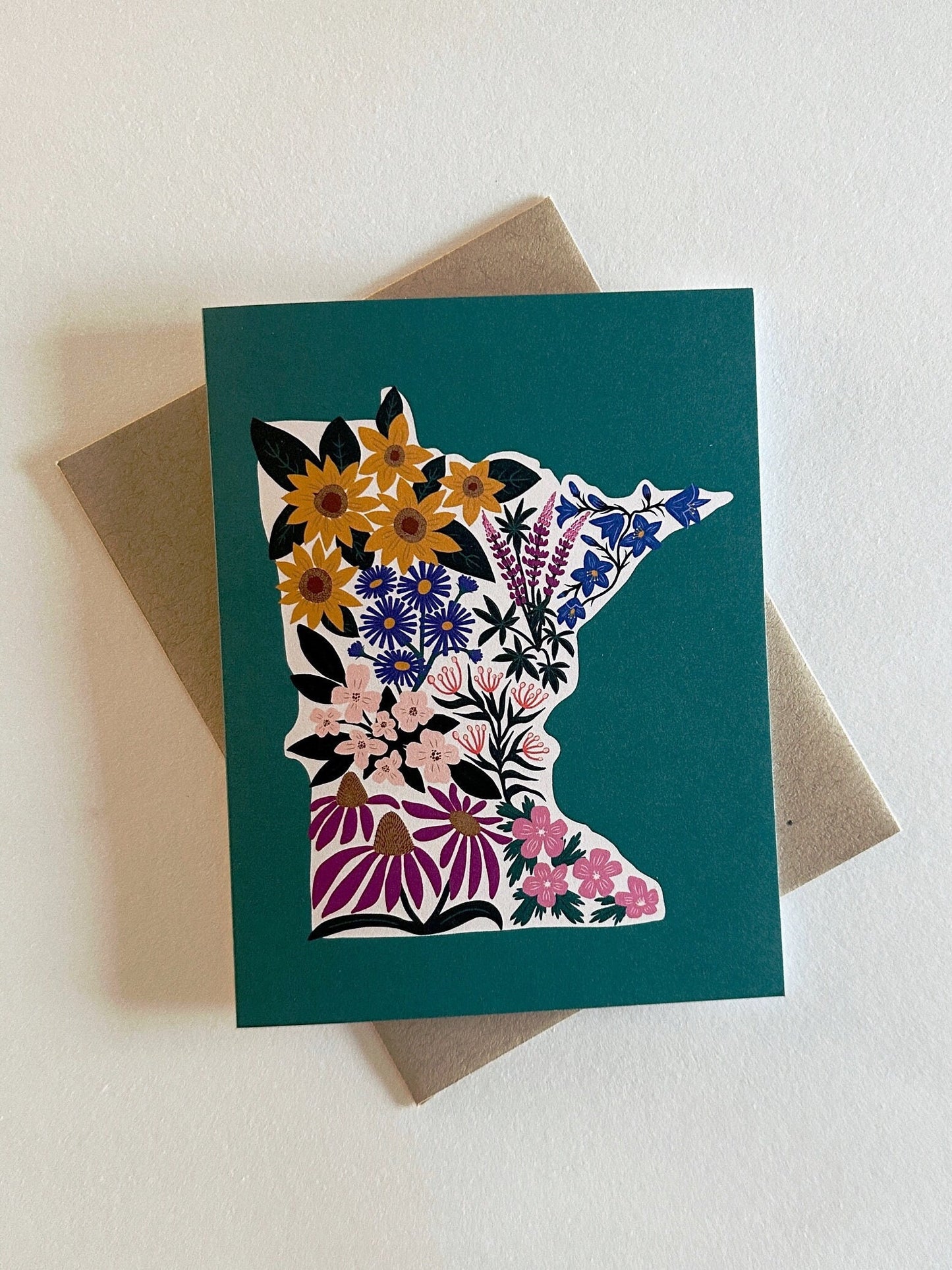 Minnesota Floral Greeting Card