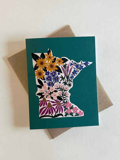 Minnesota Floral Greeting Card