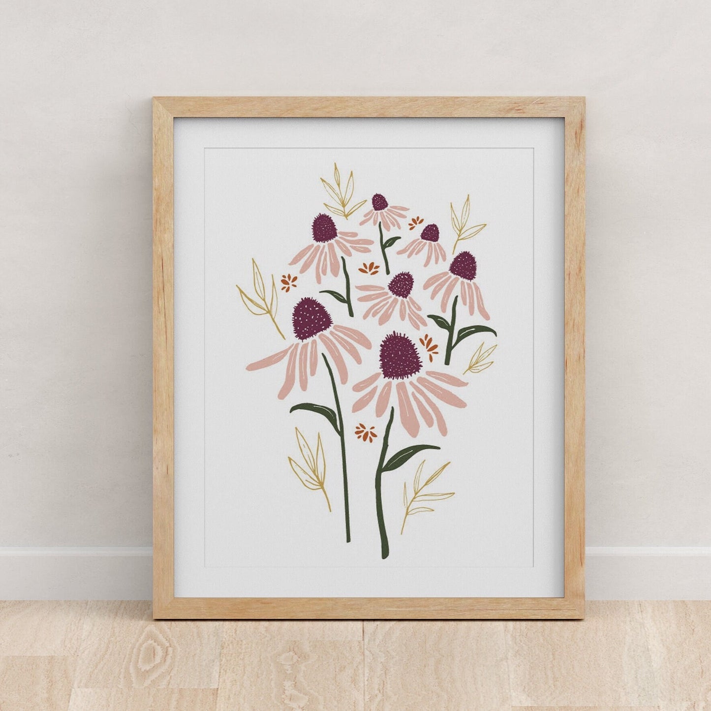 Coneflower Bouquet - Fine Art Print