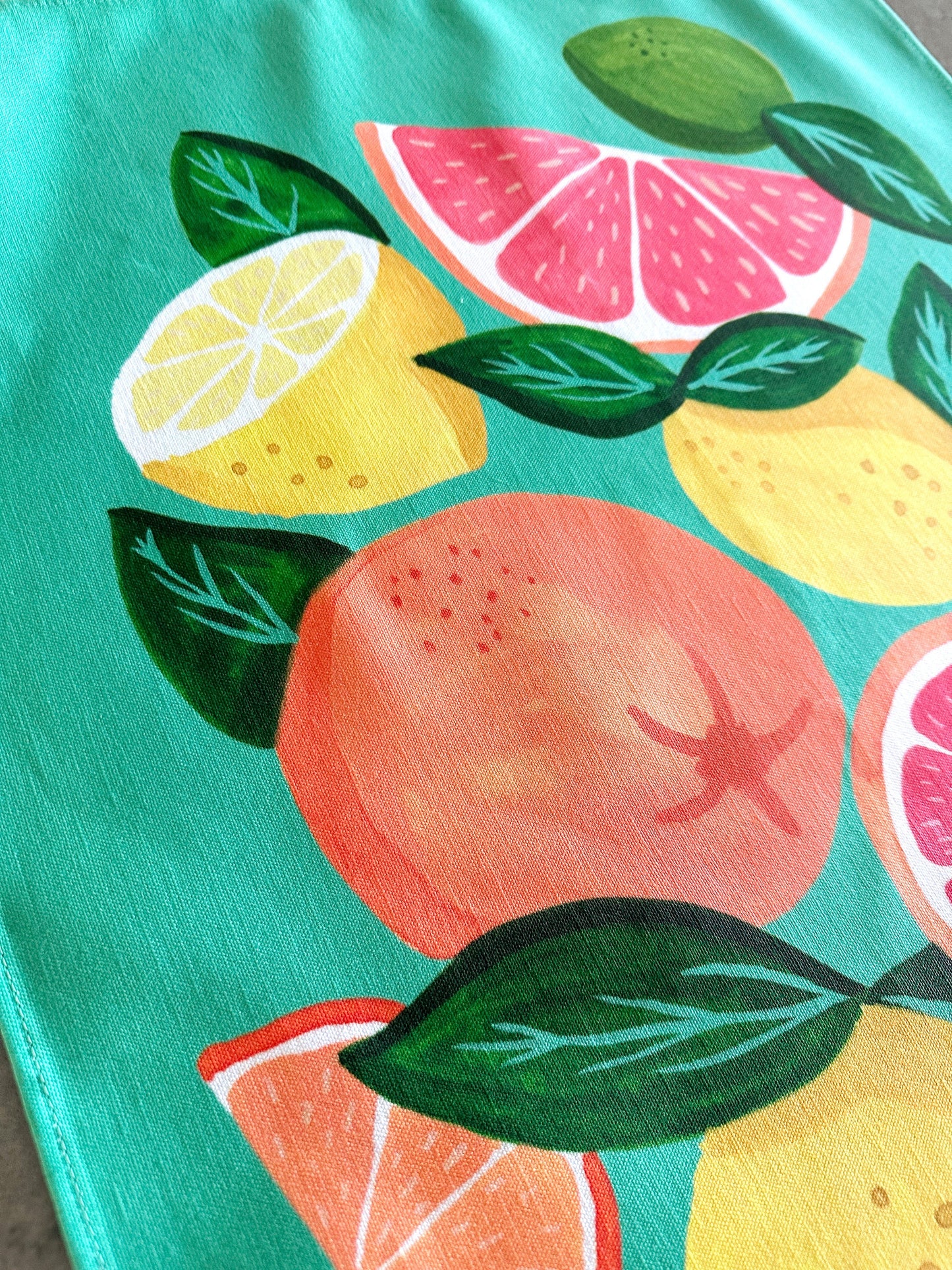 Citrus Gift Set - Tea Towel & Swedish Dishcloth