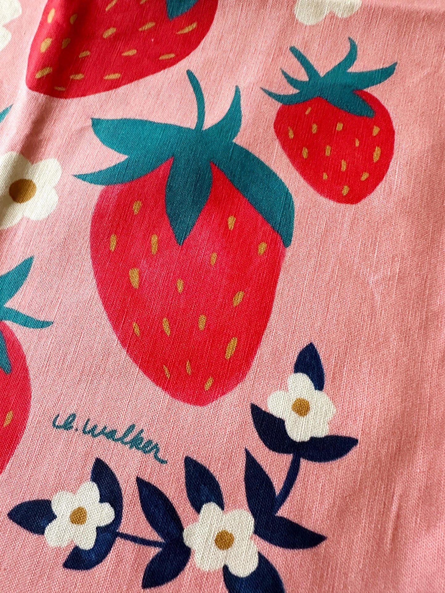 Strawberry Premium Tea Towel
