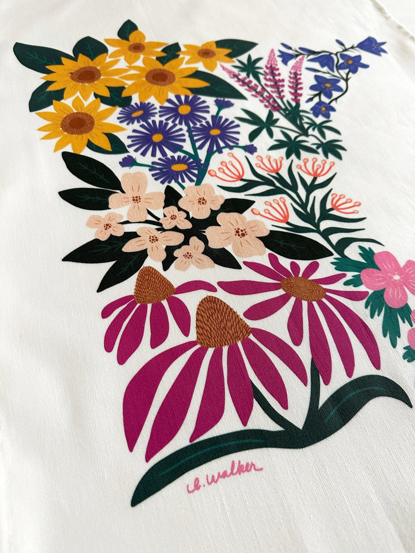 Minnesota Florals Gift Set - Tea Towel & Swedish Dishcloth