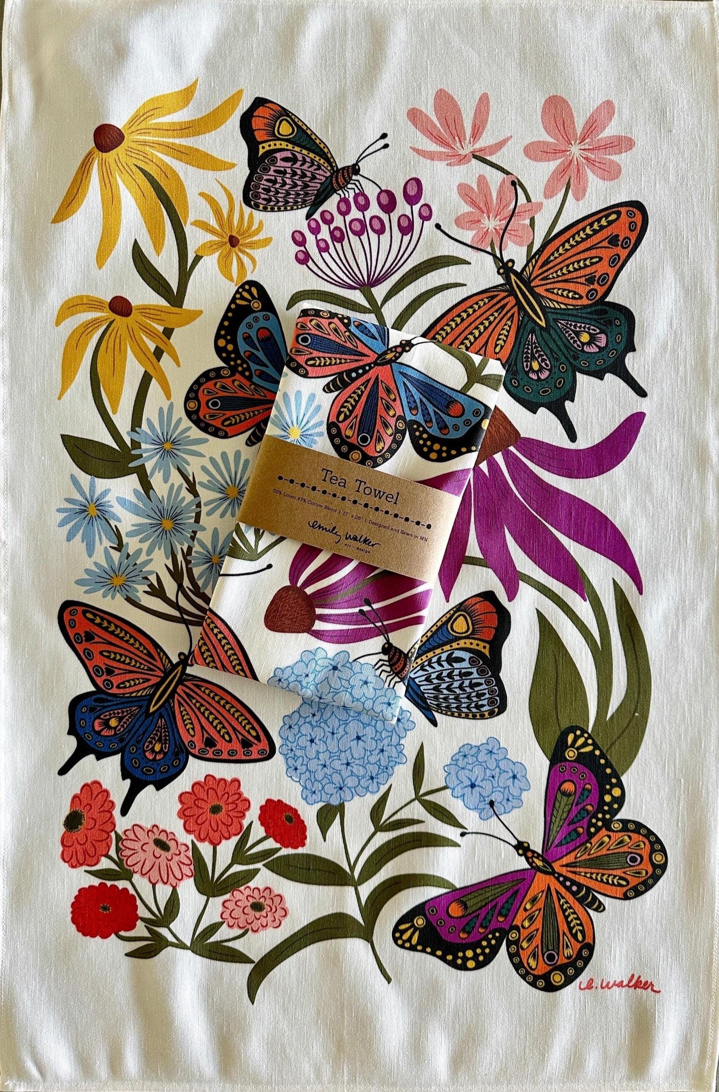 Butterfly Premium Tea Towel