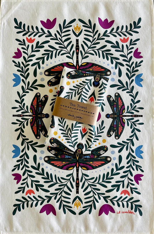 Dragonfly Premium Tea towel