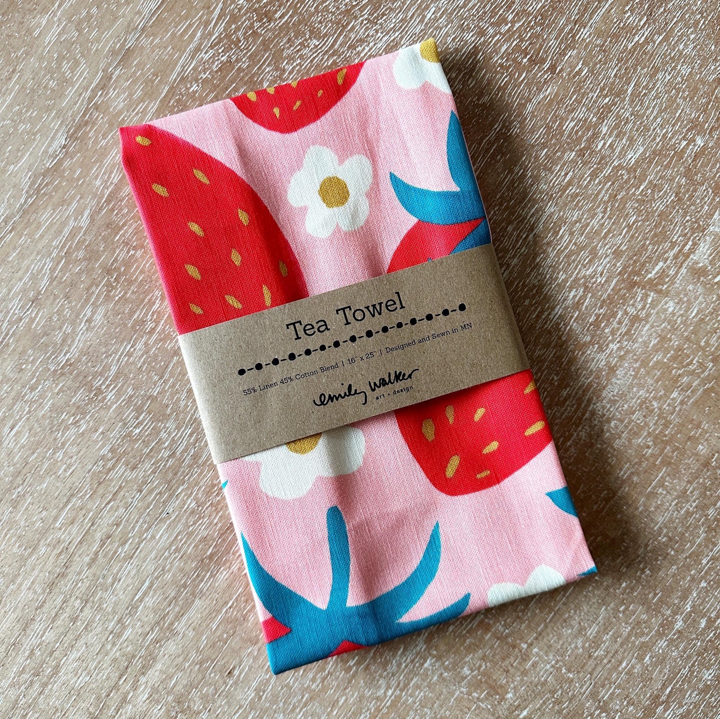 Strawberry Premium Tea Towel