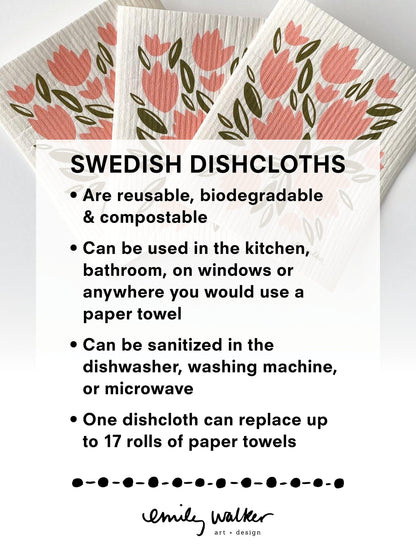 Fall Foliage Swedish Dishcloth