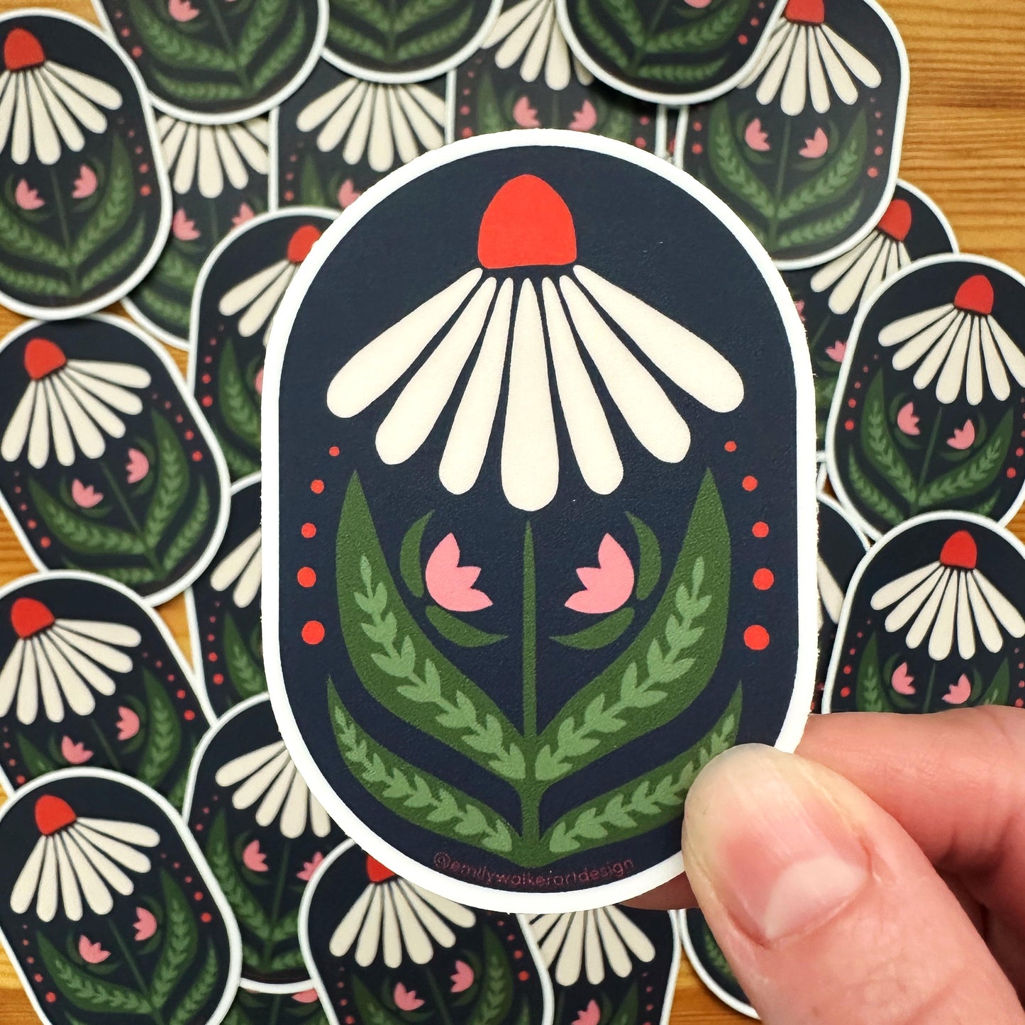 Coneflower Sticker - Vinyl sticker