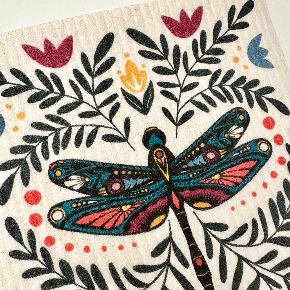 Dragonfly Swedish Dishcloth