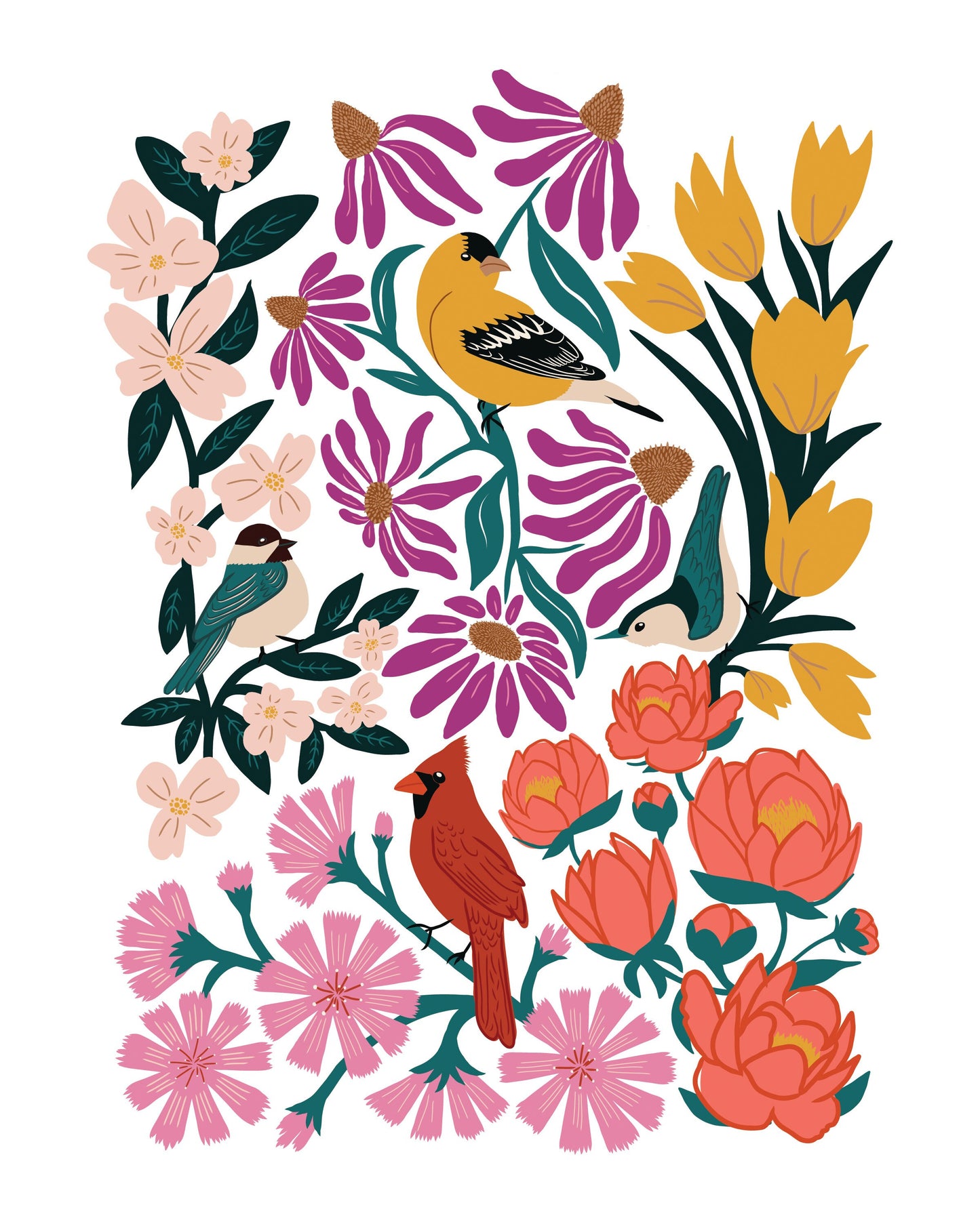 Birds and Blossoms - Fine Art Print