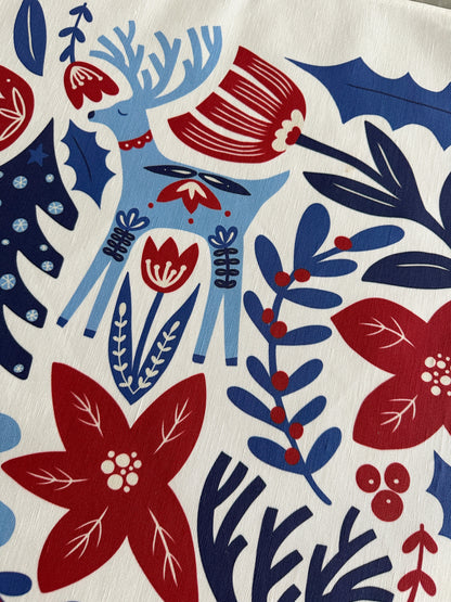 Reindeer Premium tea towel