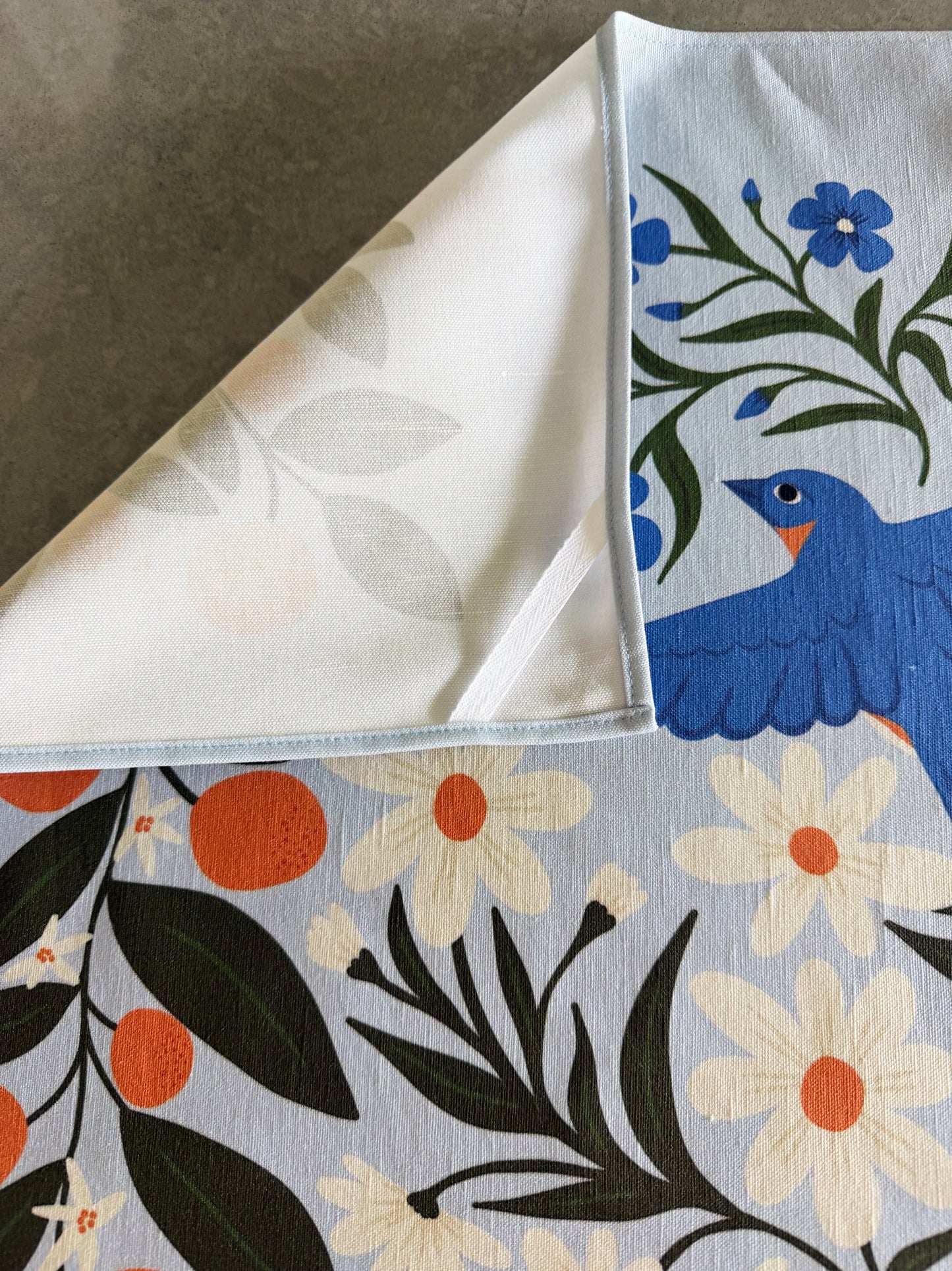 Bluebirds Premium Tea Towel