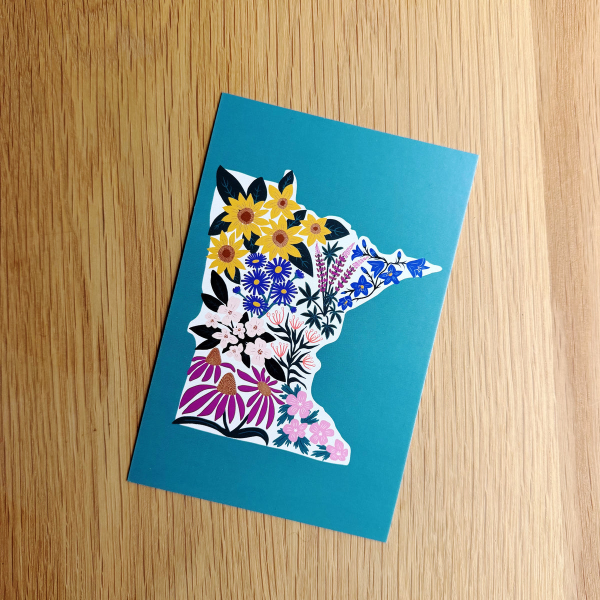 Minnesota Floral Postcard