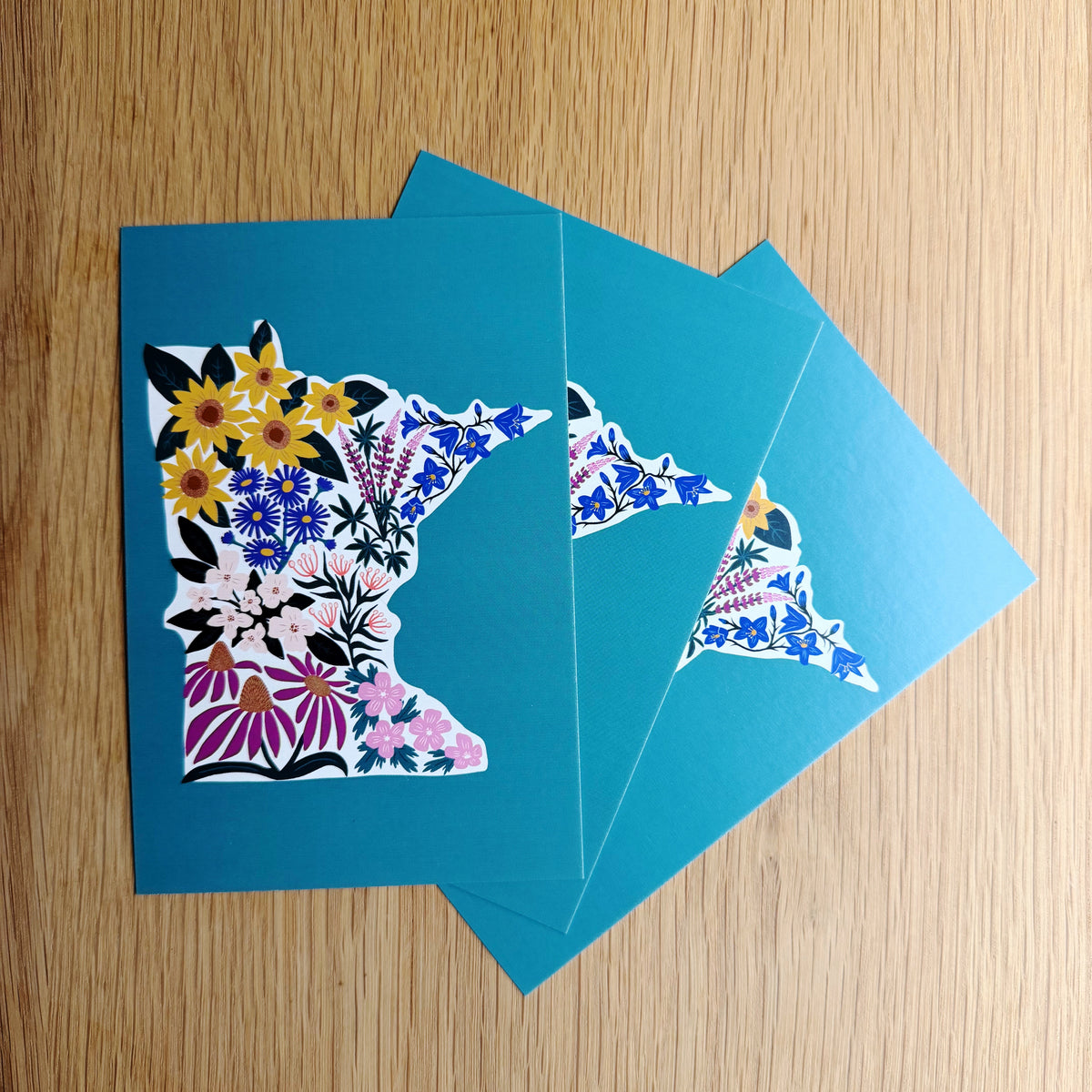 Minnesota Floral Postcard
