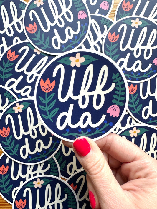 Uff Da Sticker - Vinyl sticker