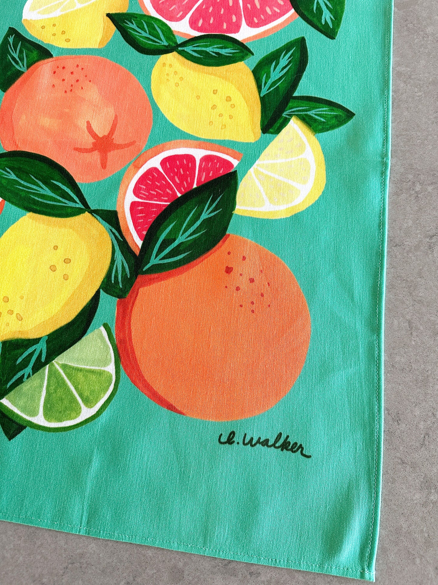 Citrus Gift Set - Tea Towel & Swedish Dishcloth