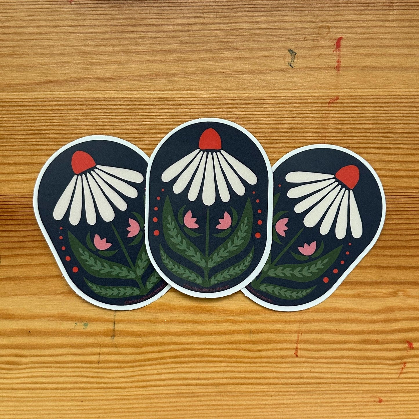 Coneflower Sticker - Vinyl sticker