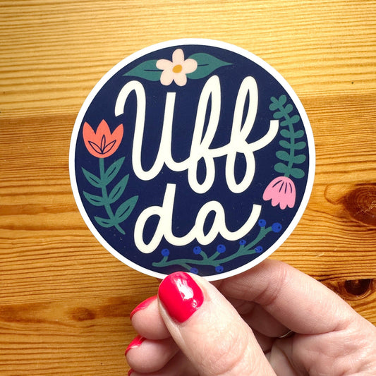 Uff Da Sticker - Vinyl sticker