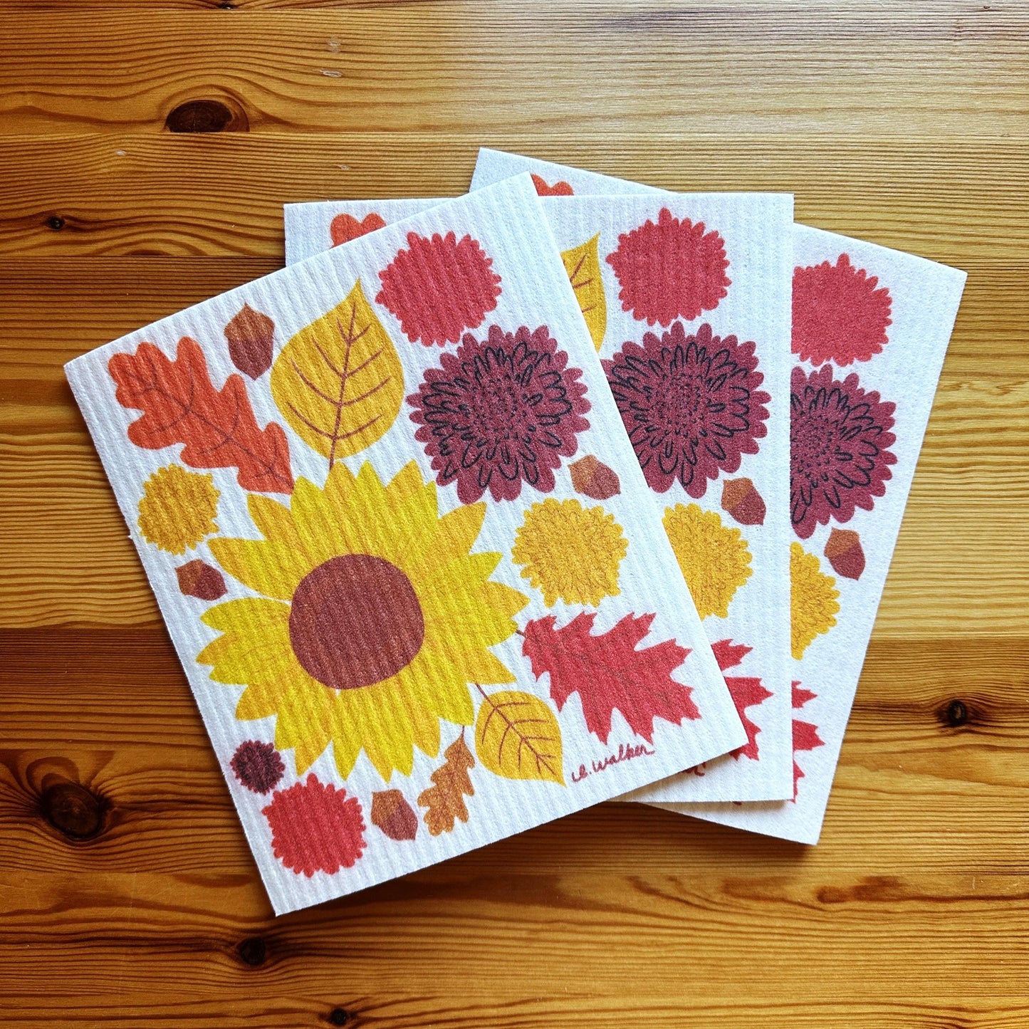 Fall Foliage Swedish Dishcloth