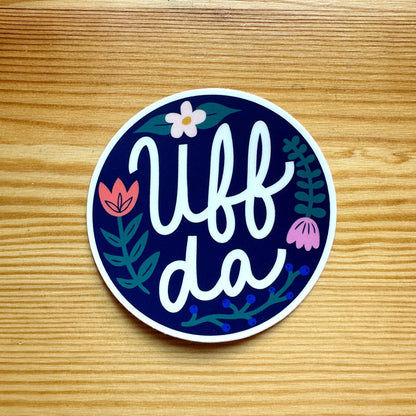 Uff Da Sticker - Vinyl sticker
