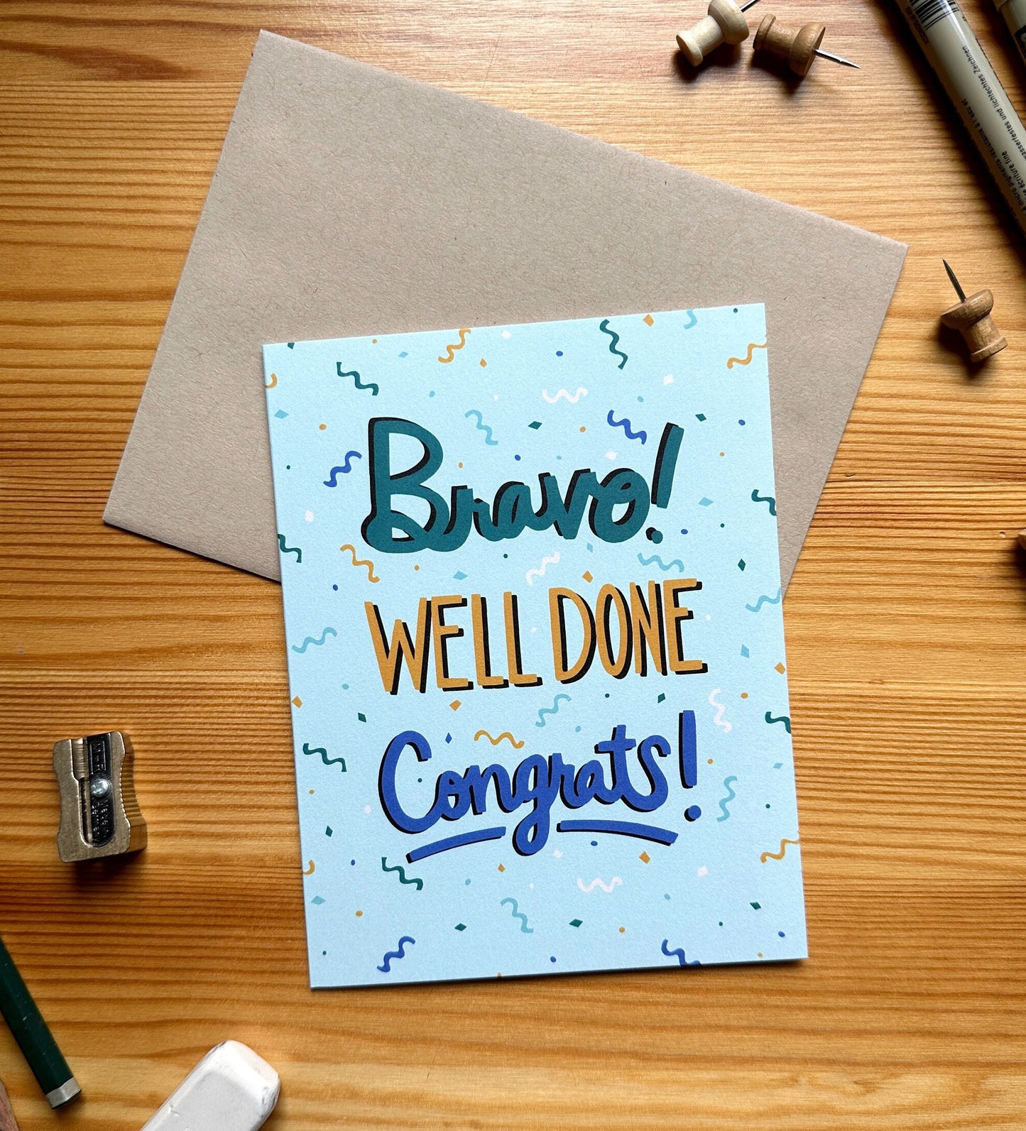 Congratulations Greeting Card - Bravo, Well Done, Congrats!